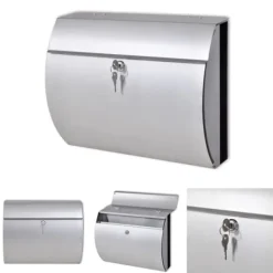 Postkasser & Brevindkast^Postkasse Rustfrit Stål - Postkasser