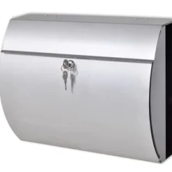 Postkasser & Brevindkast^Postkasse Rustfrit Stål - Postkasser
