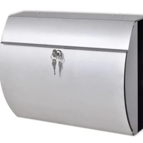 Postkasser & Brevindkast^Postkasse Rustfrit Stål - Postkasser