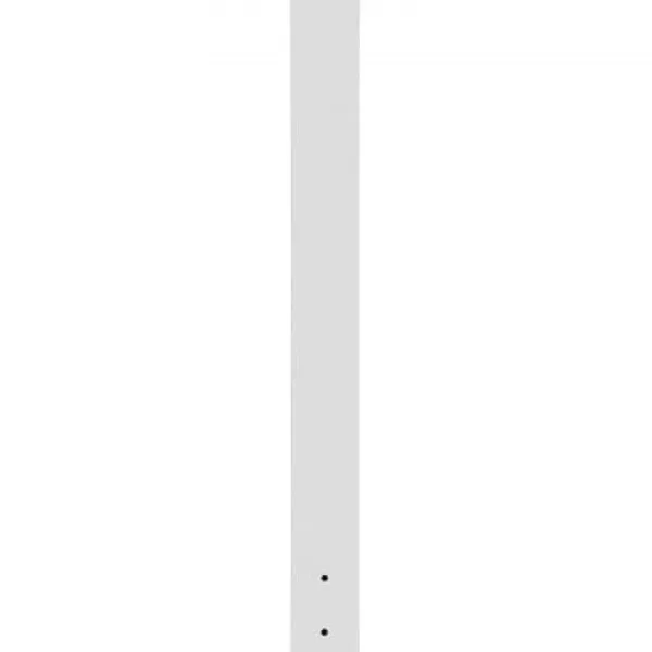 Discount Postkasse Stander, 109,5 cm Højde, 12,5x12,5 cm Base, Hvid, Stål Postkasser & Brevindkast