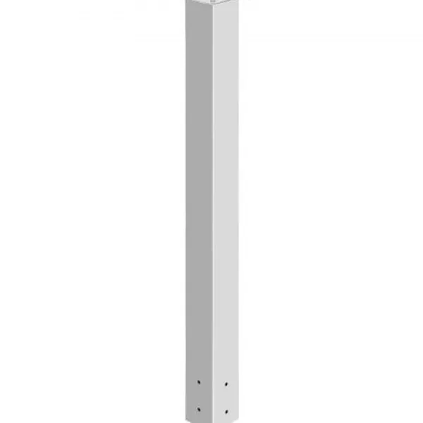 Discount Postkasse Stander, 109,5 cm Højde, 12,5x12,5 cm Base, Hvid, Stål Postkasser & Brevindkast