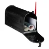 Postkasser & Brevindkast^Postkasse, Vintage US-stil, 22x16x48 cm, Sort