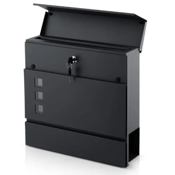 Clearance Postkasse 37x37x10,5 cm antracit HM-863 Postkasser & Brevindkast