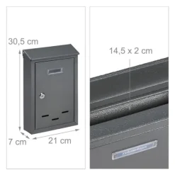 New Postkasse, 30.5x21x7 cm, Kodustaar Postkasser & Brevindkast