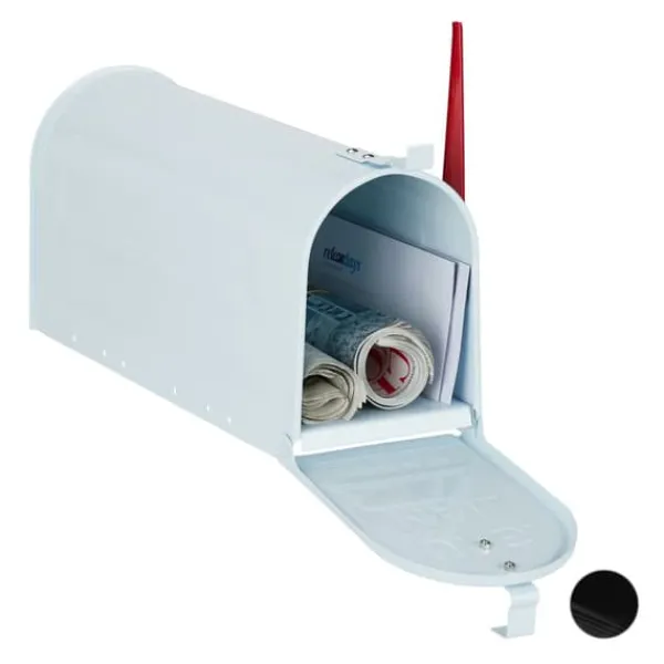 Postkasser & Brevindkast^Postkasse, 25x19x52.5 cm, Sølv
