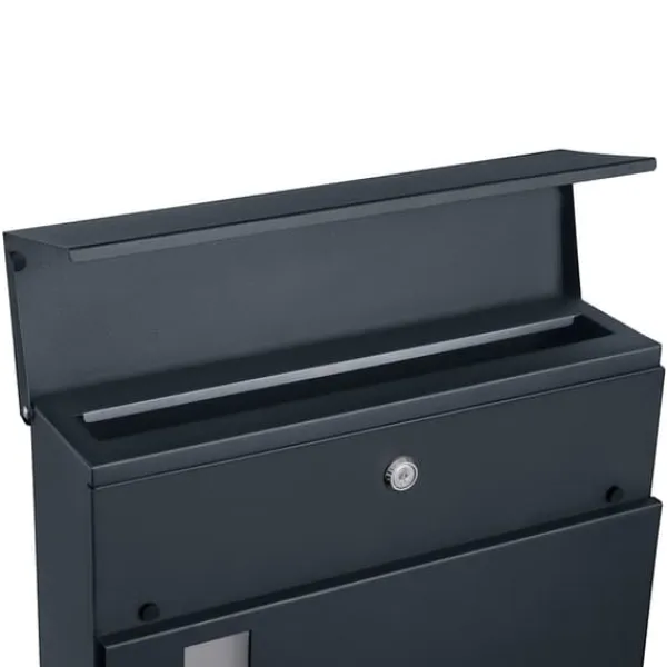 Clearance Postkasse, 37x10,5x37 cm, Sort Postkasser & Brevindkast