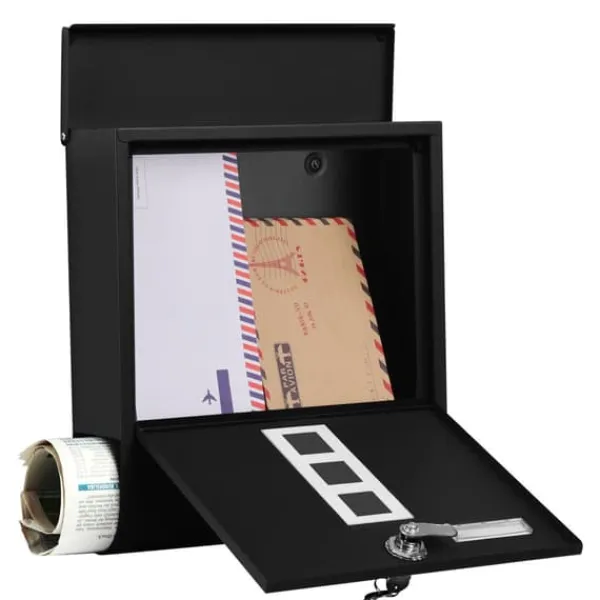 Sale Postkasse, 30,5x9,5x33,3 cm, Sort Postkasser & Brevindkast