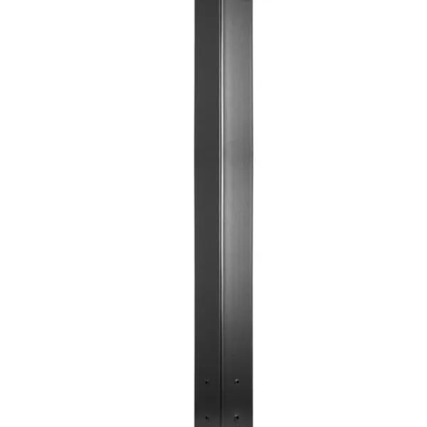 Clearance Postkassestolpe, 43" høj, sort pulverlakeret stativ af Q235 stål. Universel overflademonteret stolpe til udendørs postkasser. Postkasser & Brevindkast
