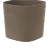 Krukker & Plantebeholdere^Potte med vandreserve - GARDEN ID Respect - Taupe 40 x 40 cm - 100% husholdningsaffald - 100% genanvendelig - Struktureret overflade.