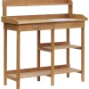 Online Pottebord, 117x45x121 cm, Natur Plantningsbænke