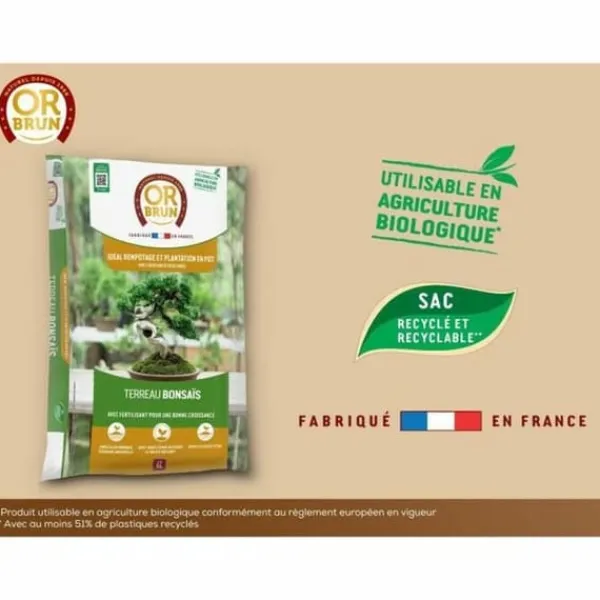 Jord & Sand^Potting compost OR BRUN BROWN GOLD 6 L