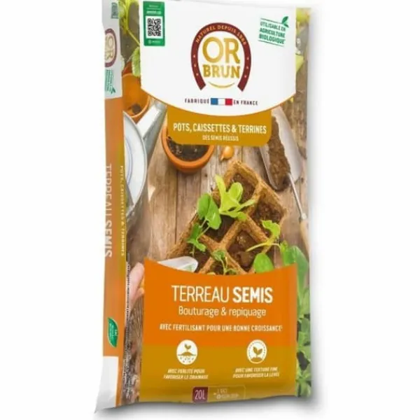 Jord & Sand^Potting compost OR BRUN OBRTSEM20N 20 L