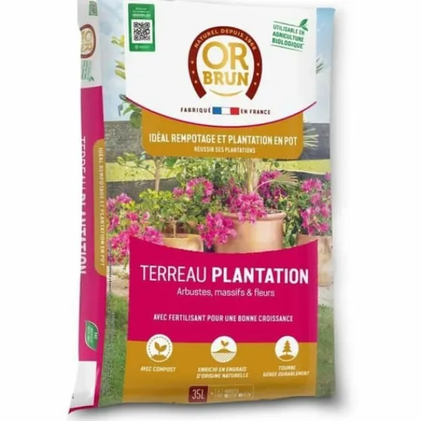 Hot Potting compost OR BRUN OBRTPLAN35N 35 L Jord & Sand