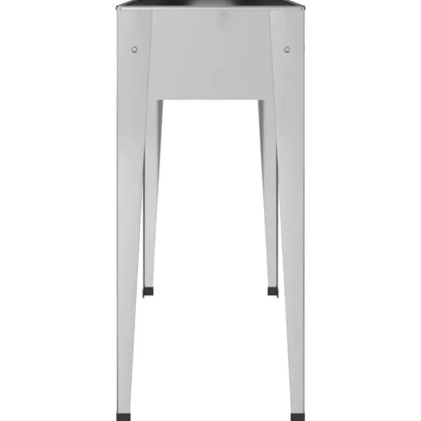 Krukker & Plantebeholdere^Praktiske plantekasser i galvaniseret stål - 2 stk. | Farve: Stål | Størrelse: 120x80x80 cm