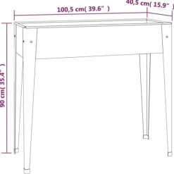 Krukker & Plantebeholdere^Praktiske plantekasser i galvaniseret stål - 2 stk. | Farve: Stål | Størrelse: 120x80x80 cm