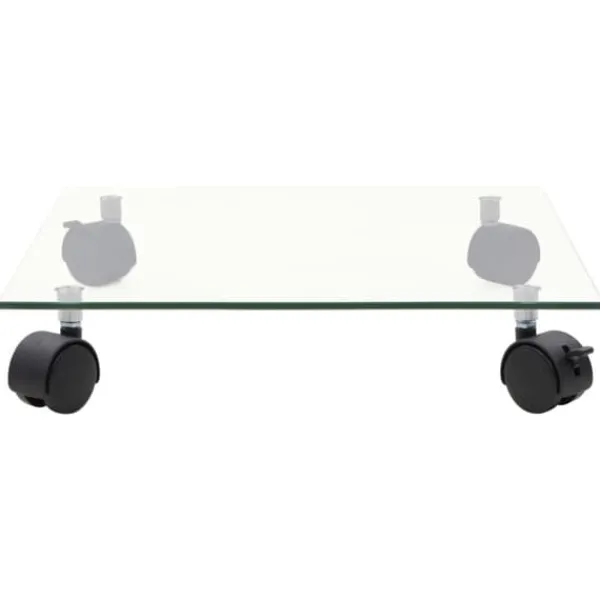 Hot Praktiske plantevogne 2 stk. | Hærdet glas 35x35 cm | Firkantet design | 360° drejehjul Plantestativer