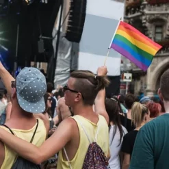 Hot Pride flag / Regnebueflag (Lille) Flag & Vindposer