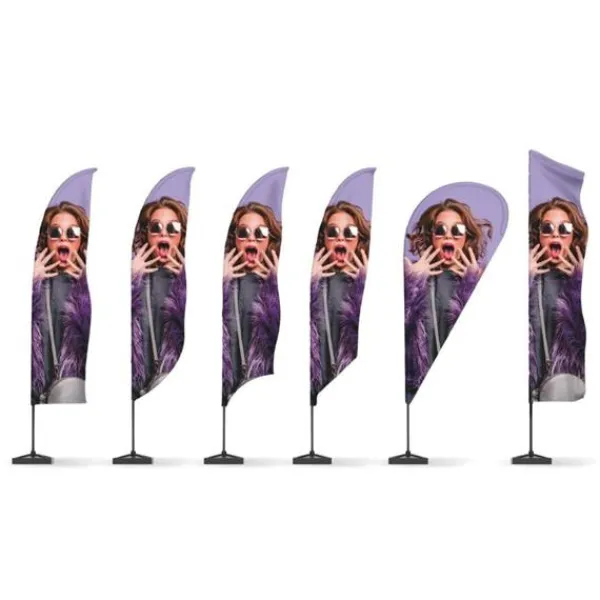 Best PRO M reklameflagstang - 340 cm Flag & Vindposer