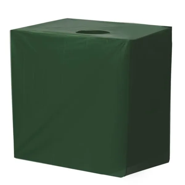 Online PROFESSIONAL IBC Tank Cover 1000L - Grønt vandtæt beskyttelsesdæksel med UV-beskyttelse (210D sølvbelagt Oxford-stof) Regntønder