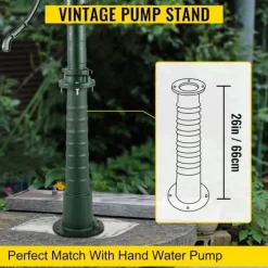 Outlet Pumpestativ i støbejern til svengelpumpe 22,86x22,86x66 cm. Lakeret håndpumpe til haven, dammen eller gården med 8 mm vægtykkelse. Springvand & Damme