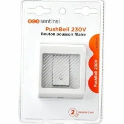 Bevægelsesdetektorer^Push button for doorbell SCS SENTINEL CAC0003 (230 V)