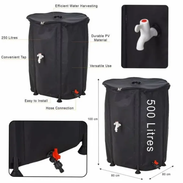 Online Rainbarrel kit Lifetime dw9200220 80 x 100 cm 500 L Regntønder