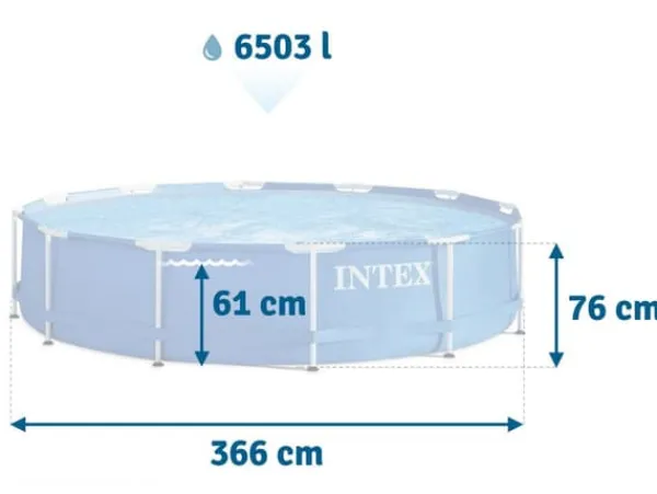 Pooler^Rammehavepool 366 x 76 cm 6-i-1 INTEX 28210