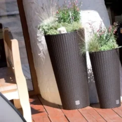 Sale RATO DRTUS250 Høj Urtepotte med Indsats | Hvid Krukker & Plantebeholdere