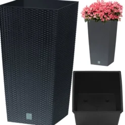 Clearance RATO SQUARE DRTS170 urtepotte - antracit Krukker & Plantebeholdere
