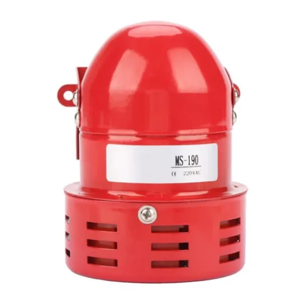 Brandalarm^Rød mini metalmotoralarm - industriel lyd elektrisk tyverisikring