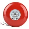 Rød 24V metal rund alarmklokke til sikkerhed og brandalarm Brandalarm