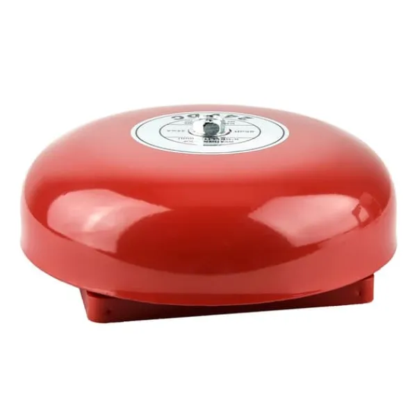 Rød 24V metal rund alarmklokke til sikkerhed og brandalarm Brandalarm