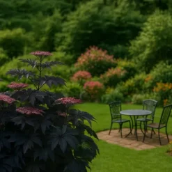 Discount Rødbladet hyld - Sæt med 4 - Sambucus nigra Black Lace - Højde 25-40cm - ⌀17cm Buskads