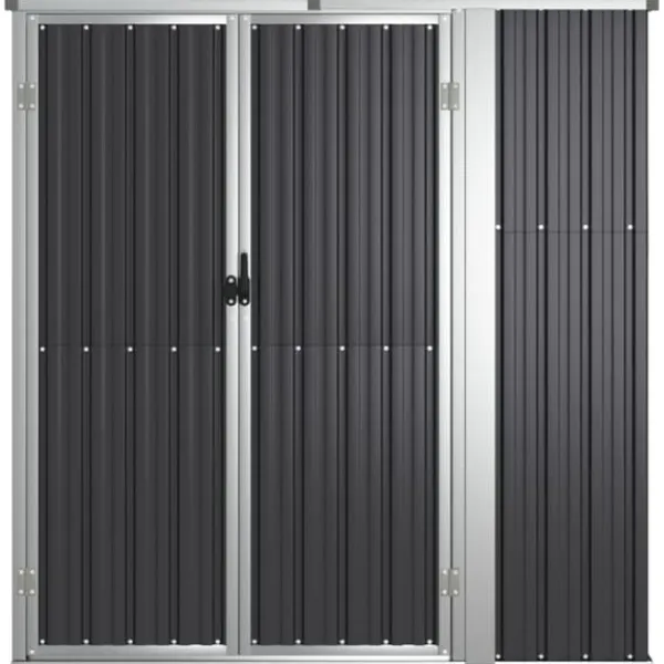 Online Redskabsskur til haven 161x89x161 cm galvaniseret stål antracit - Værktøjsskur - Værktøjsskure - Home & Living Skure, Garager & Carports