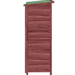 Outlet Redskabsskur til haven 83x57x140 cm massivt fyrretræ mokkafarve - Værktøjsskur - Værktøjsskure - Home & Living Skure, Garager & Carports
