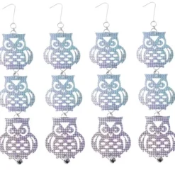 Til Fugle & Småvildt^Reflekterende fugleskræmsel i form af ugler 4 Pack