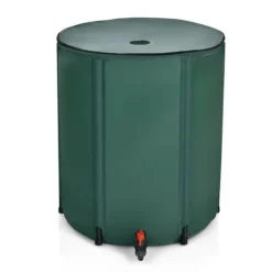 Regntønder^Regnvandstønde, 60 gallon bærbar sammenklappelig regnvandstønde, 24x32,5, grøn