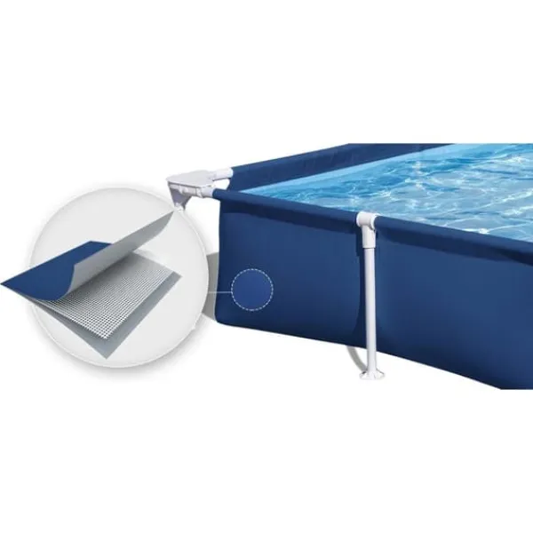 Bestway Pooler^Rektangulær rammepool 221x150x43 cm 16-i-1 56401N