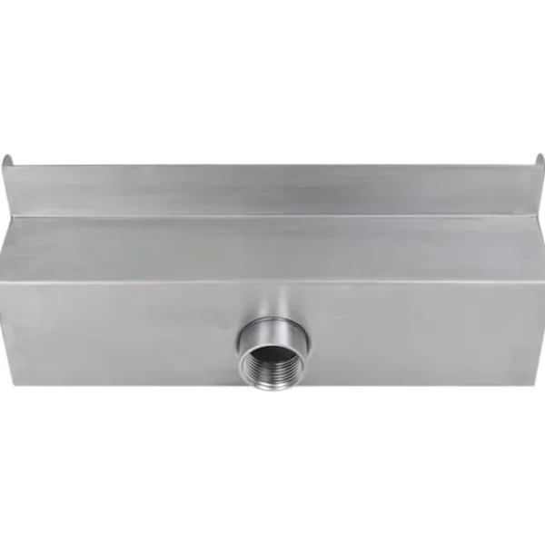 vidaXL Springvand & Damme^Rektangulær vandfaldsfontæne til pool rustfrit stål 30 cm - Fontæner