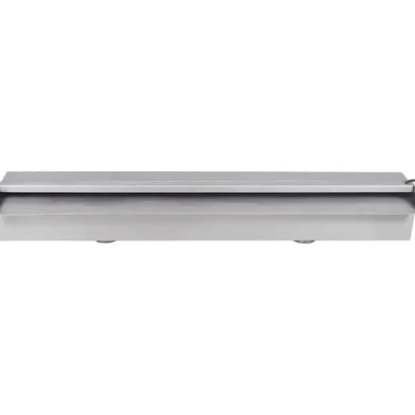 Springvand & Damme^Rektangulær vandfaldsfontæne med LED-lys rustfrit stål 60 cm - Fontæne Til Pool - Fontæner Til Pools - Home & Living