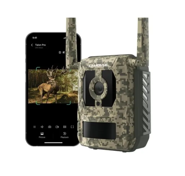 Sikkerhedsmonitorer & Videokameraer^Reolink, 4K 4G Cellular Trail Camera med Live Streaming, Talon Series S130