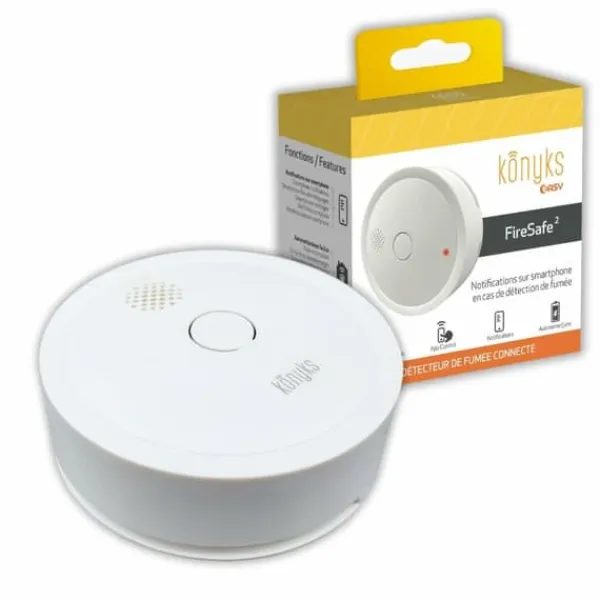Røg- & Kulmonoxiddetektorer^Røgalarm Konyks FireSafe 2 Trådløst