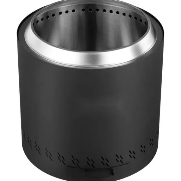 Pejse^Røgfri bålsted, 15,8 tommer diameter, træbrændende, rustfrit stål, udendørs pejs
