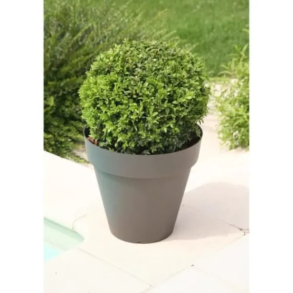 Clearance RIVIERA Soleilla Urtepotte - Rund - Ø 60 x 53,6 cm - Glitrende Grå Krukker & Plantebeholdere