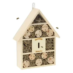 Til Fugle & Småvildt^Robust bihotel med spids tag
