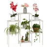 Best Robust blomsterhylde i træ, hvid Krukker & Plantebeholdere