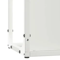 New Robust brændestativ i koldvalset stål | 25x25x100 cm | Farve: Hvid Tilbehør Til Brændeovne & Pejse