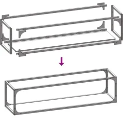 New Robust brændestativ i koldvalset stål | 25x25x100 cm | Farve: Hvid Tilbehør Til Brændeovne & Pejse