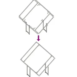 Tilbehør Til Brændeovne & Pejse^Robust brændestativ i koldvalset stål - Hvid | Størrelse: 100x25x100 cm