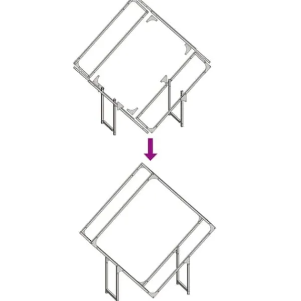 Tilbehør Til Brændeovne & Pejse^Robust brændestativ i koldvalset stål - Hvid | Størrelse: 100x25x100 cm